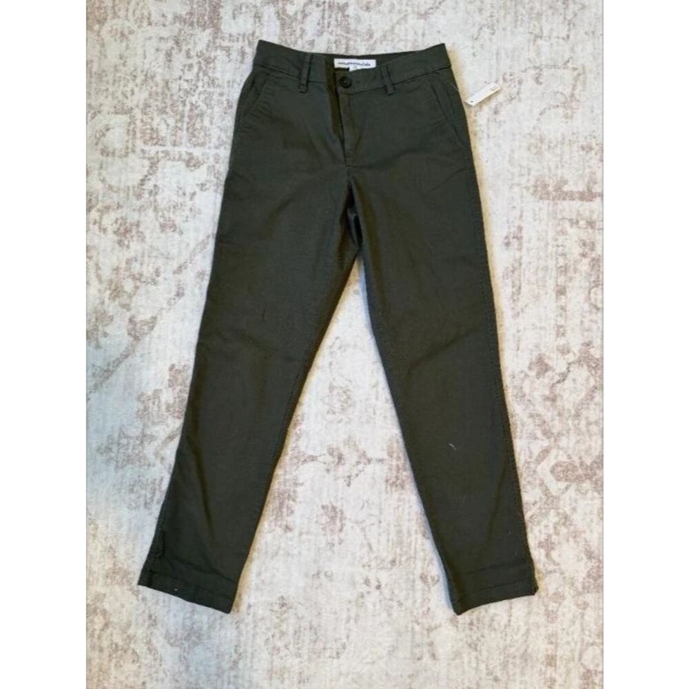 Amazon Essentials Dark Green Chino Pants Size 0